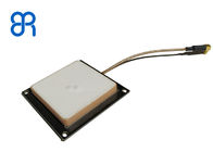 Beyaz Renkli UHF Seramik RFID Anteni Küçük Boy Dairesel Polarizasyon 2dBic RFID UHF Okuyucu Anteni